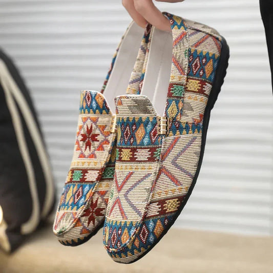 Creed | Men’s Aztec Canvas Loafers
