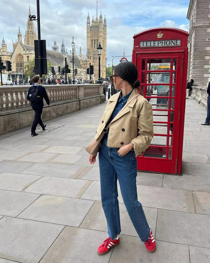 Cillian | Women’s Cropped Double Breasted Trench Coat