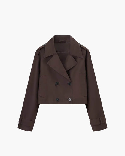 Cillian | Women’s Cropped Double Breasted Trench Coat
