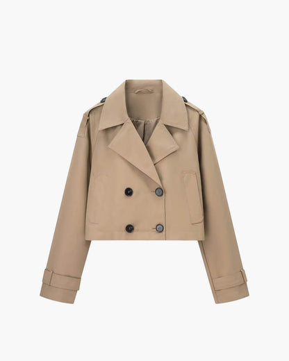 Cillian | Women’s Cropped Double Breasted Trench Coat