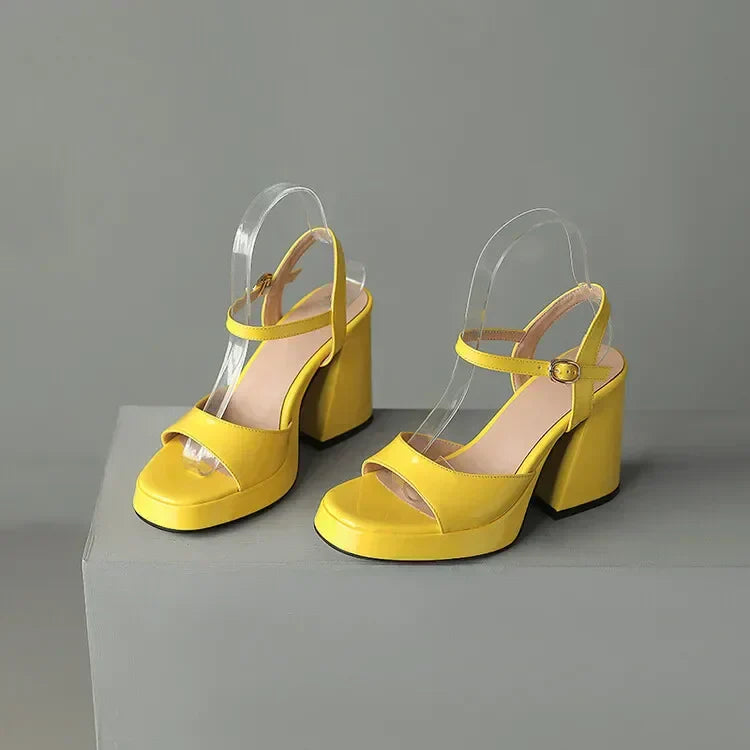 Valetta | Women’s Glossy Patent Leather Block Heels