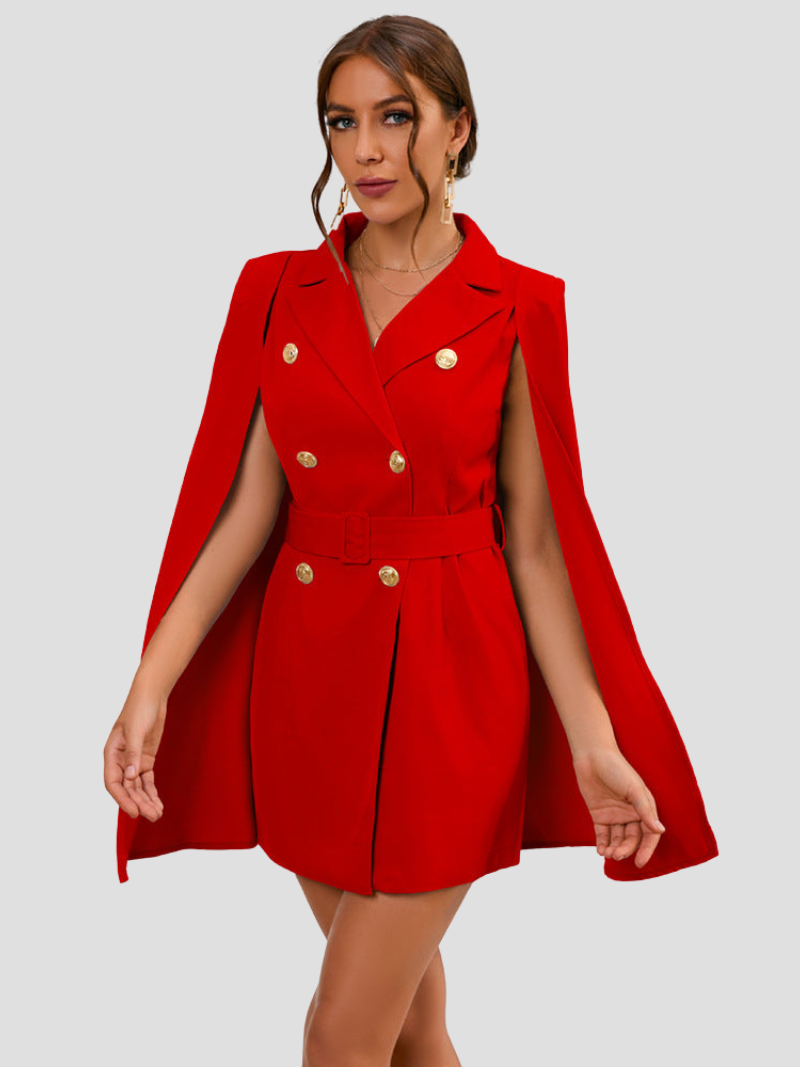 Reiko | Women’s Cape Blazer Mini Dress