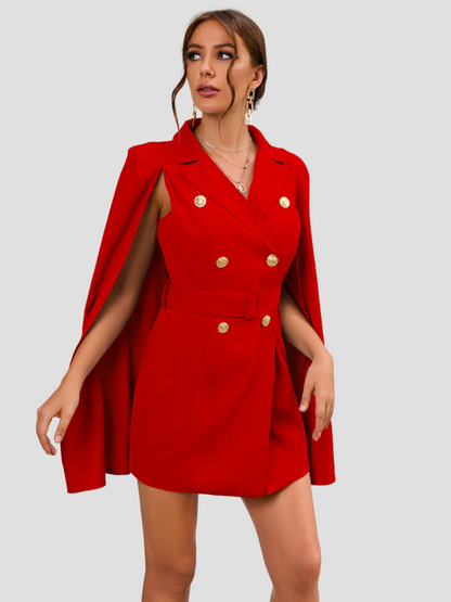 Reiko | Women’s Cape Blazer Mini Dress