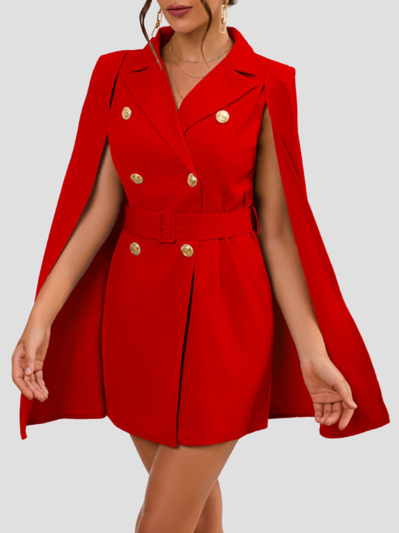 Reiko | Women’s Cape Blazer Mini Dress