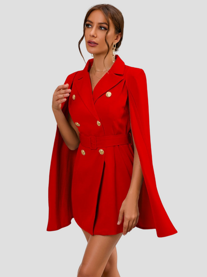 Reiko | Women’s Cape Blazer Mini Dress