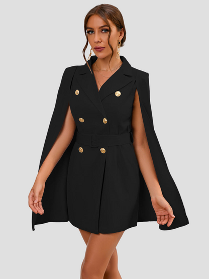 Reiko | Women’s Cape Blazer Mini Dress