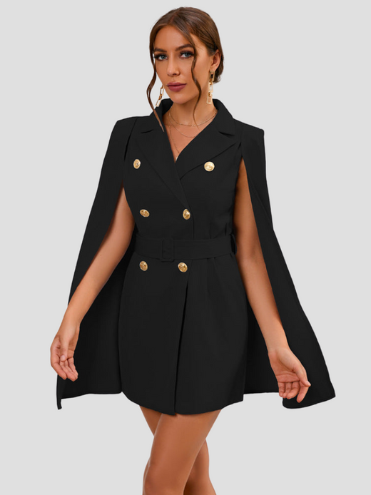 Reiko | Women’s Cape Blazer Mini Dress