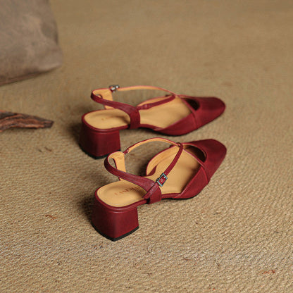 Gili | Women’s Leather Block Heel Sandals