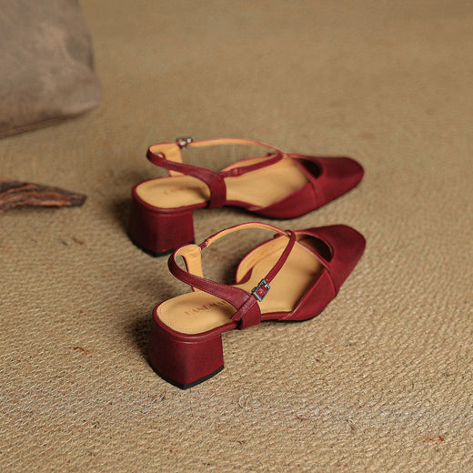 Gili | Women’s Leather Block Heel Sandals