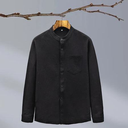 Nolland | Men’s Tailored Linen Blend Button-Up Shirt