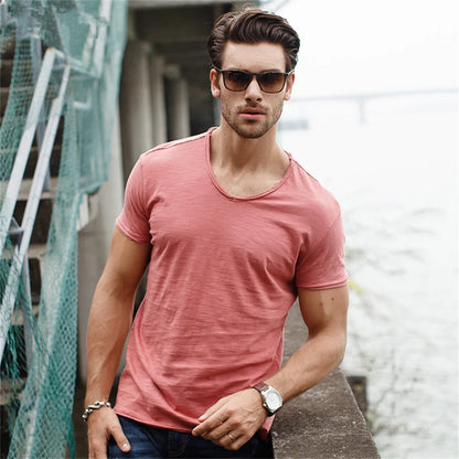 Winslow | Men’s 100% Cotton V-Neck Shirt