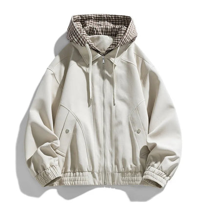Harlow | Men’s Lightweight Plaid-Hood Jacket