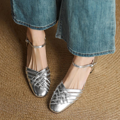 Avora | Women’s Leather Block Heel Sandals