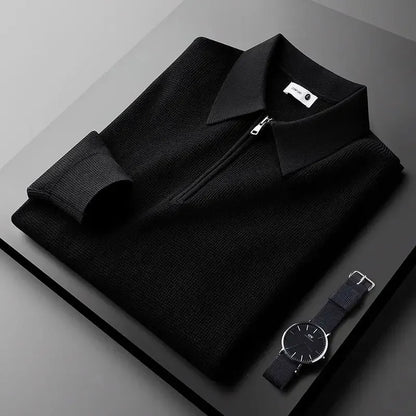 Owen | Men’s Hampton Waffle Knit Quarter-Zip Shirt