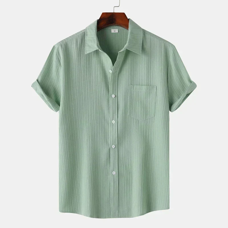 Genaro | Men’s Summer Linen-Cotton Shirt