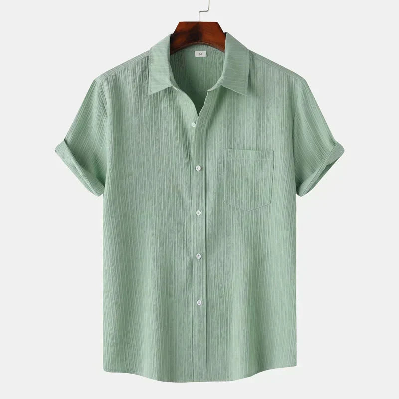Genaro | Men’s Summer Linen-Cotton Shirt