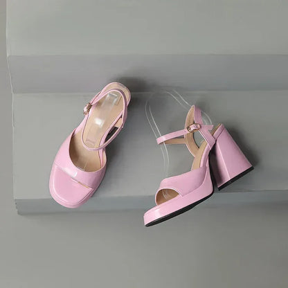 Valetta | Women’s Glossy Patent Leather Block Heels