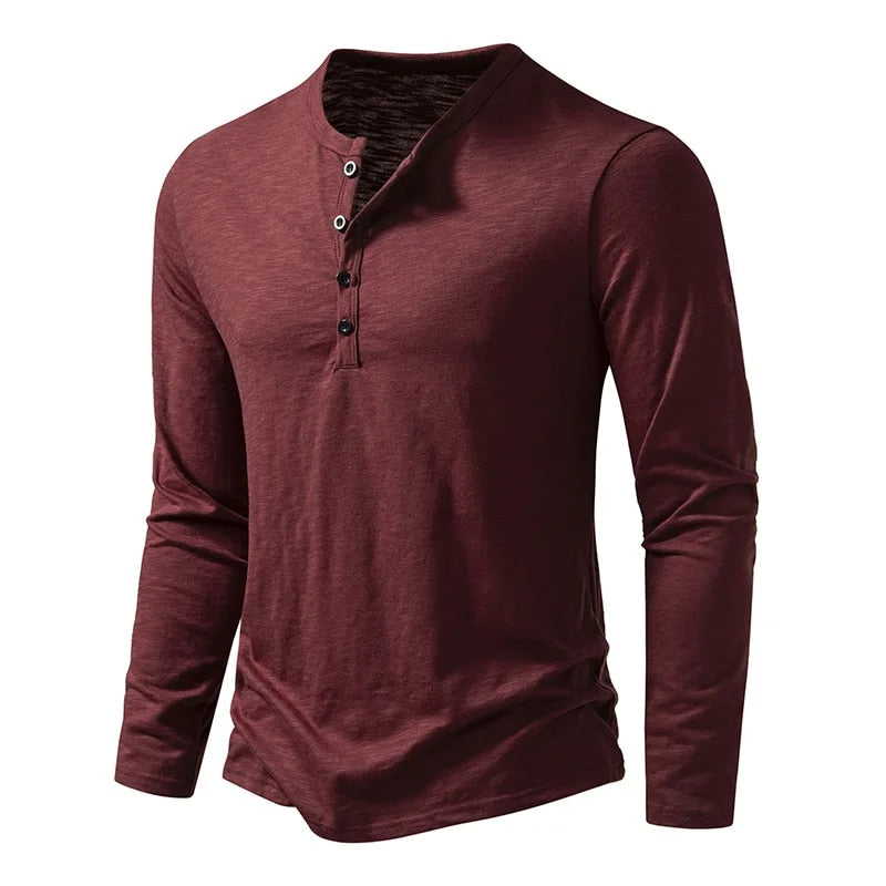 Henley | Men’s Cotton Henley Shirt