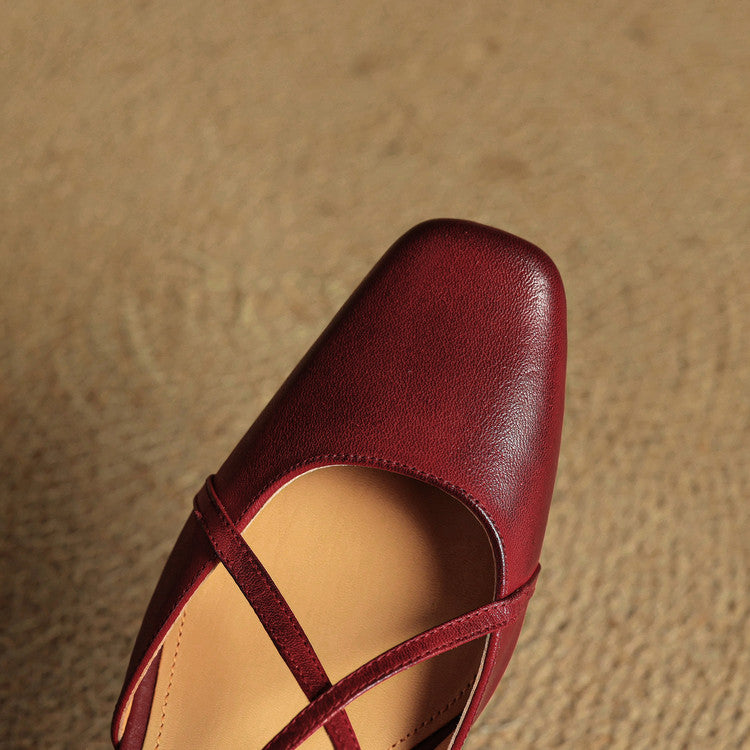 Gili | Women’s Leather Block Heel Sandals