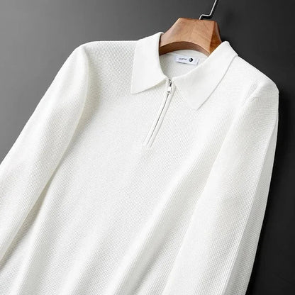 Owen | Men’s Hampton Waffle Knit Quarter-Zip Shirt