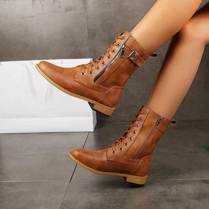 Mafie | Women’s Leather Lace-Up Boots