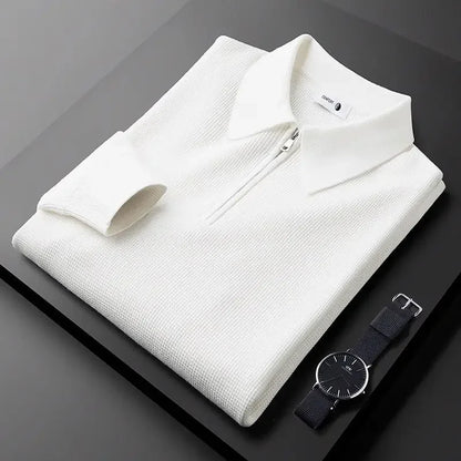 Owen | Men’s Hampton Waffle Knit Quarter-Zip Shirt