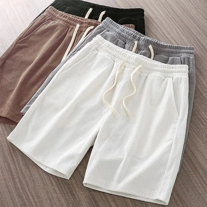 Tenley | Men’s Waffle Knit Drawstring Shorts