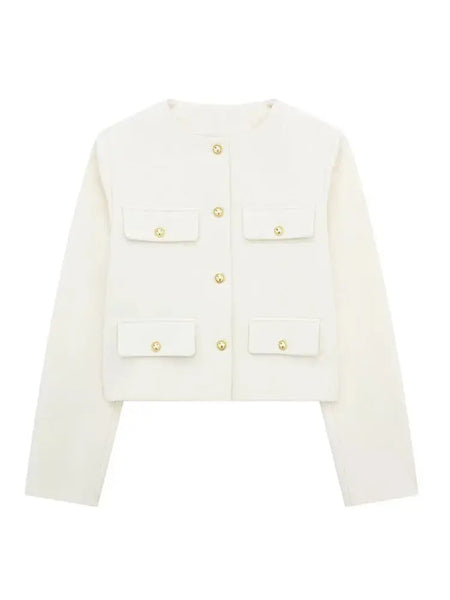 Hilda | Women’s Cropped Textured Jacket