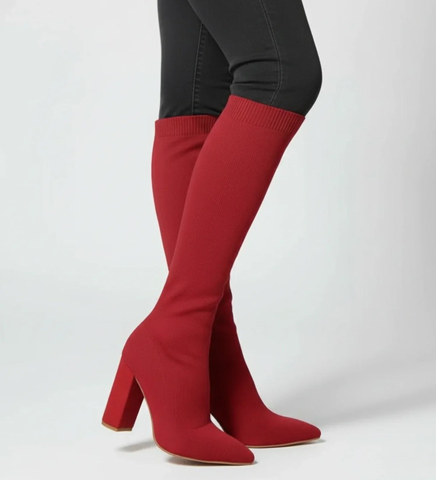 Selviera | Women’s Knee High Block Heel Boots