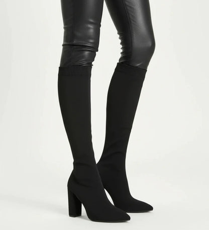 Selviera | Women’s Knee High Block Heel Boots