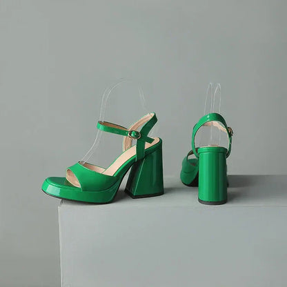 Valetta | Women’s Glossy Patent Leather Block Heels