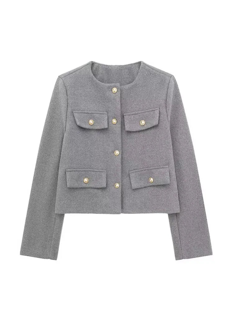 Hilda | Women’s Cropped Textured Jacket