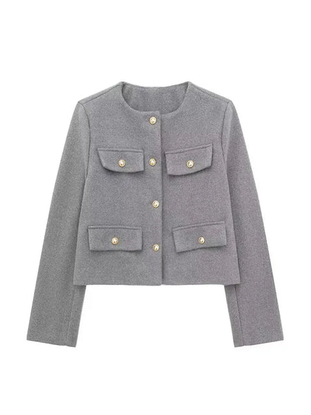 Hilda | Women’s Cropped Textured Jacket