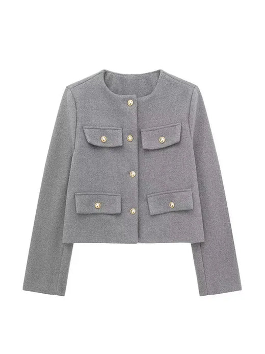 Hilda | Women’s Cropped Textured Jacket