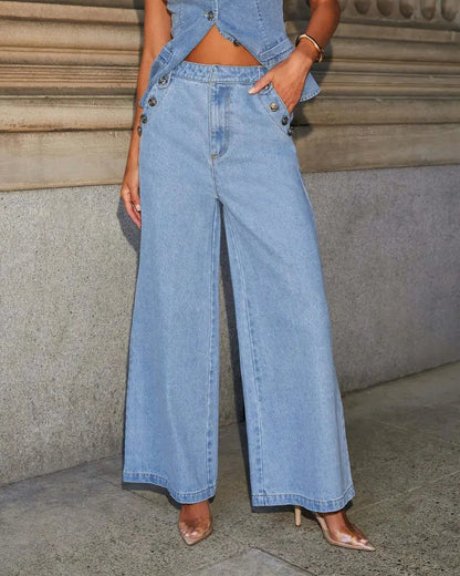 Jadiel | Women’s Sleeveless Denim Co-Ord Set