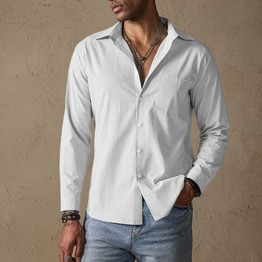 Sierro | Men’s Casual Linen Shirt