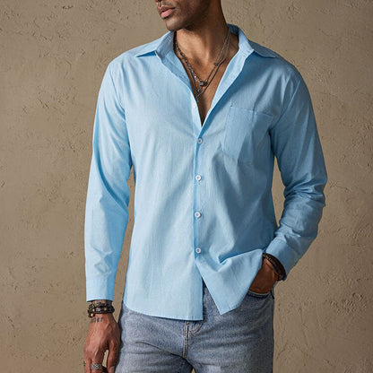 Sierro | Men’s Casual Linen Shirt