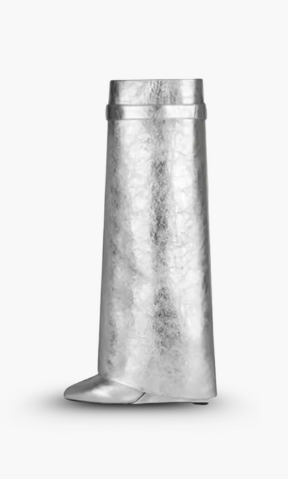 Marley | Women’s Sculptural Knee High Wedge Boots