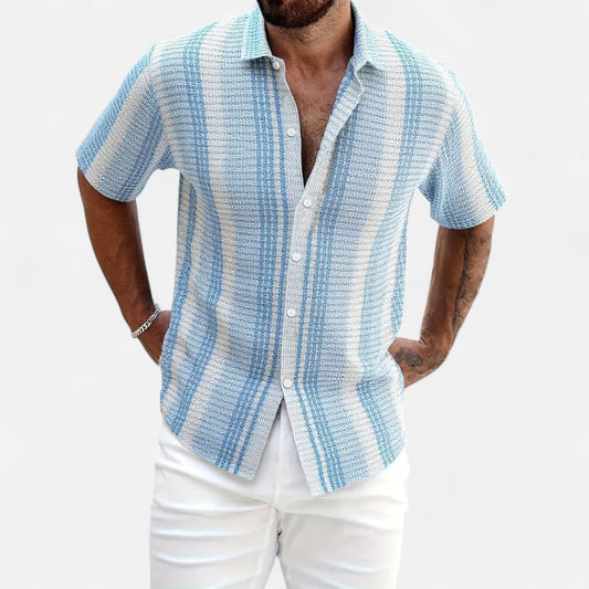 Simeon | Men’s Lightweight Breathable Button-Up Shirt
