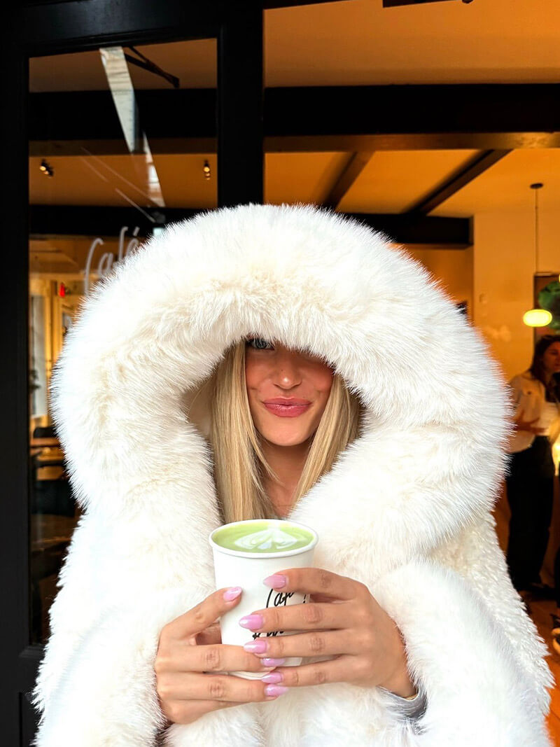 Aloura | Women’s Oversized Faux Fur Hooded Jacket