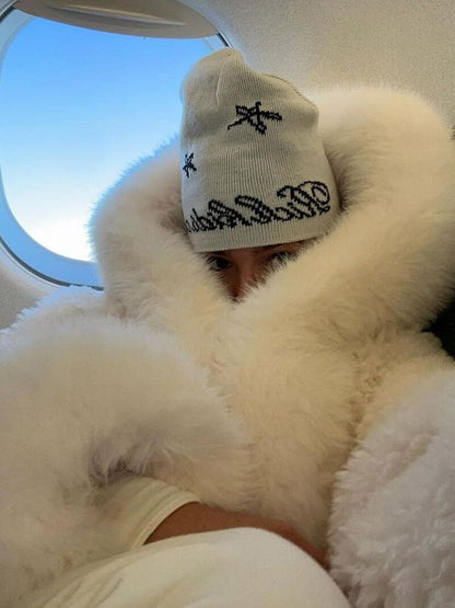 Aloura | Women’s Oversized Faux Fur Hooded Jacket
