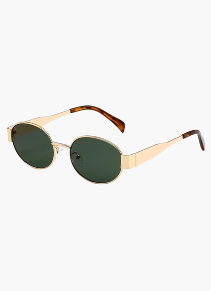 Soera | Women’s Retro Oval Metal Sunglasses