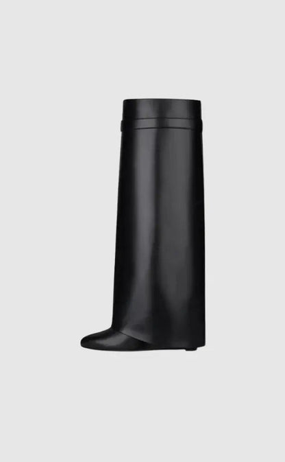 Marley | Women’s Sculptural Knee High Wedge Boots