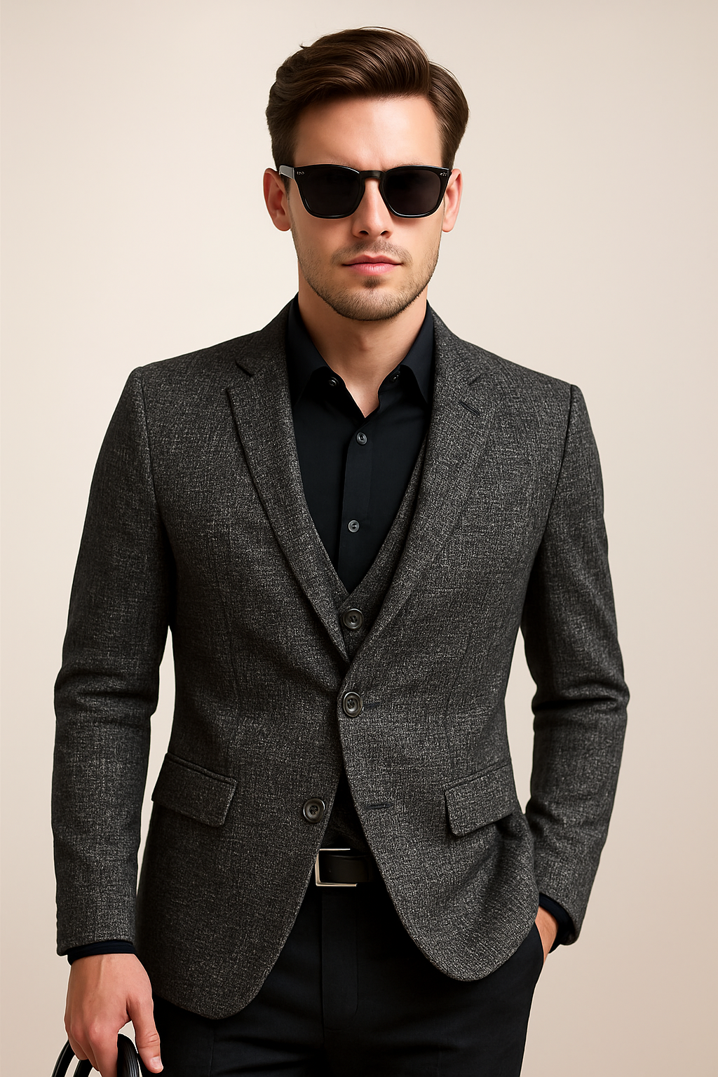 Mireon | Men’s Slim-Fit Casual No-Iron Jacket