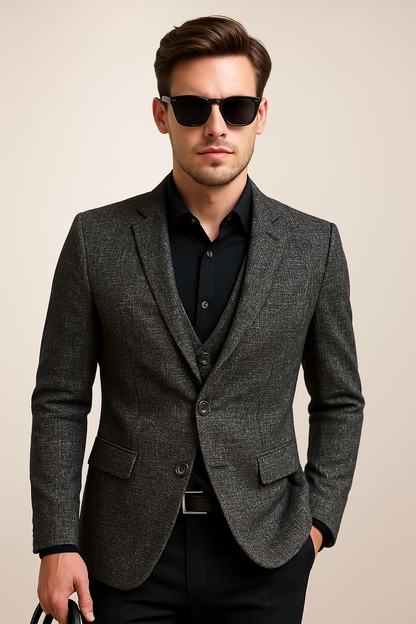 Mireon | Men’s Slim-Fit Casual No-Iron Jacket