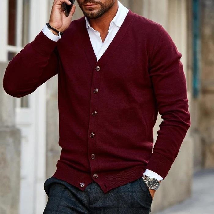 Stefan | Men’s Casual Knit Cardigan