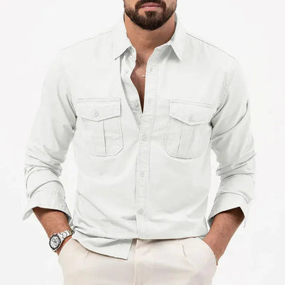 Steve | Men’s Casual Long Sleeve Button-Up Shirt