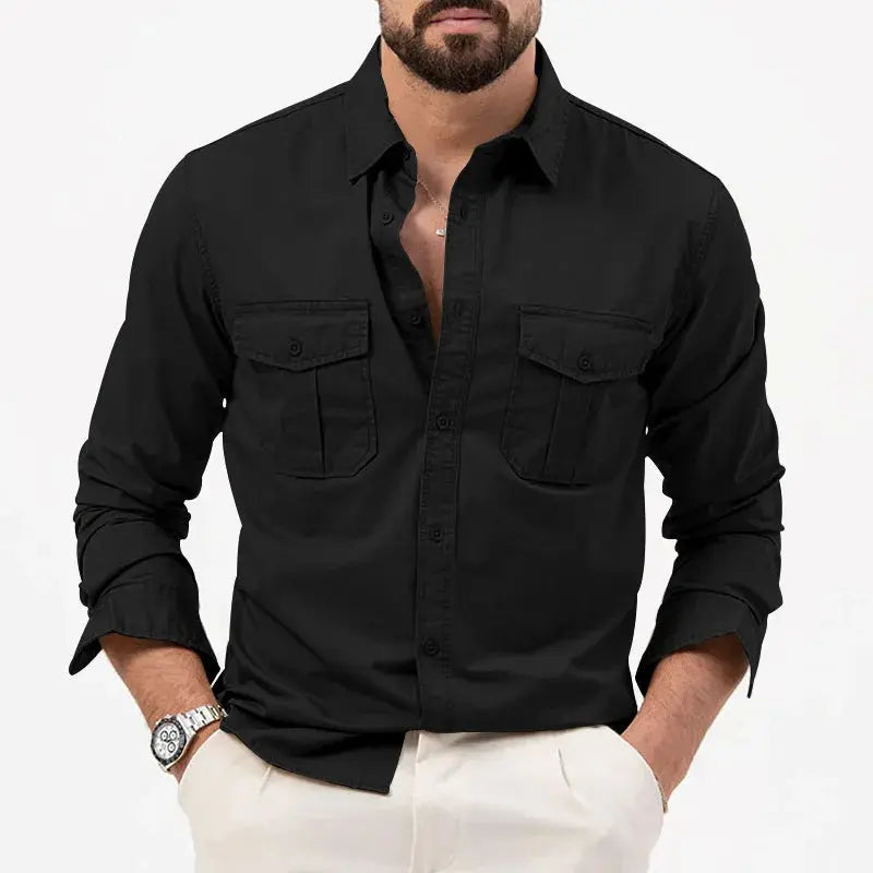 Steve | Men’s Casual Long Sleeve Button-Up Shirt