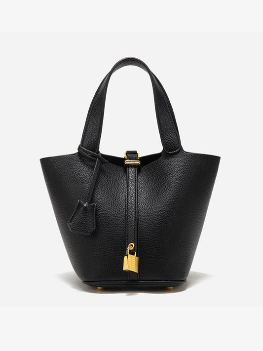 Syrah | Women’s Structured Leather Bucket Bag