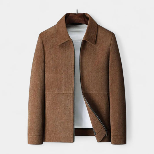 Terrence | Men’s Textured Harrington Super Shirt